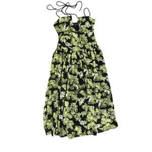 Rose garden vici collection sasha floral halter midi dress NWOT womens small